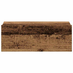 vidaXL Hängender Nachttisch Altholz-Optik 40x32x15 cm Holzwerkstoff