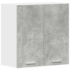 vidaXL Küchenwandschrank Betongrau 60x31x60 cm Holzwerkstoff