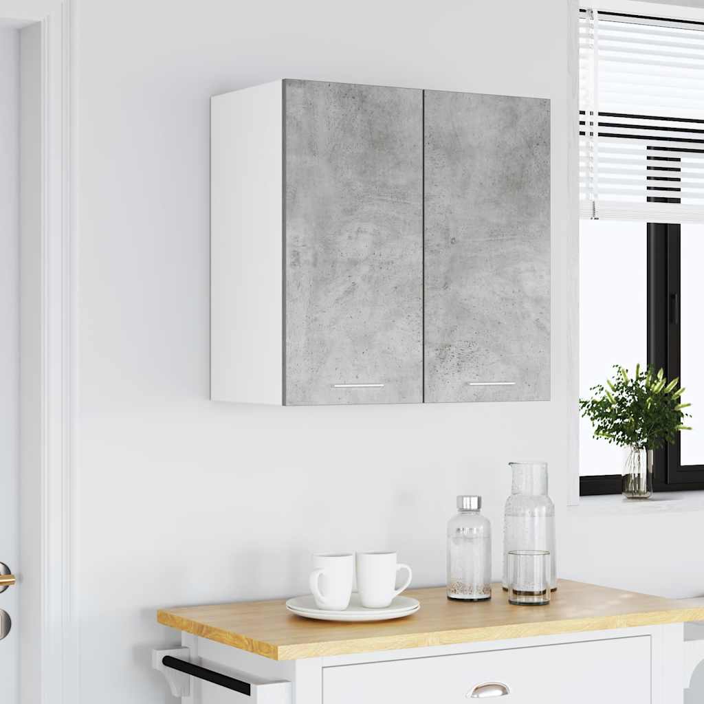 vidaXL Küchenwandschrank Betongrau 60x31x60 cm Holzwerkstoff