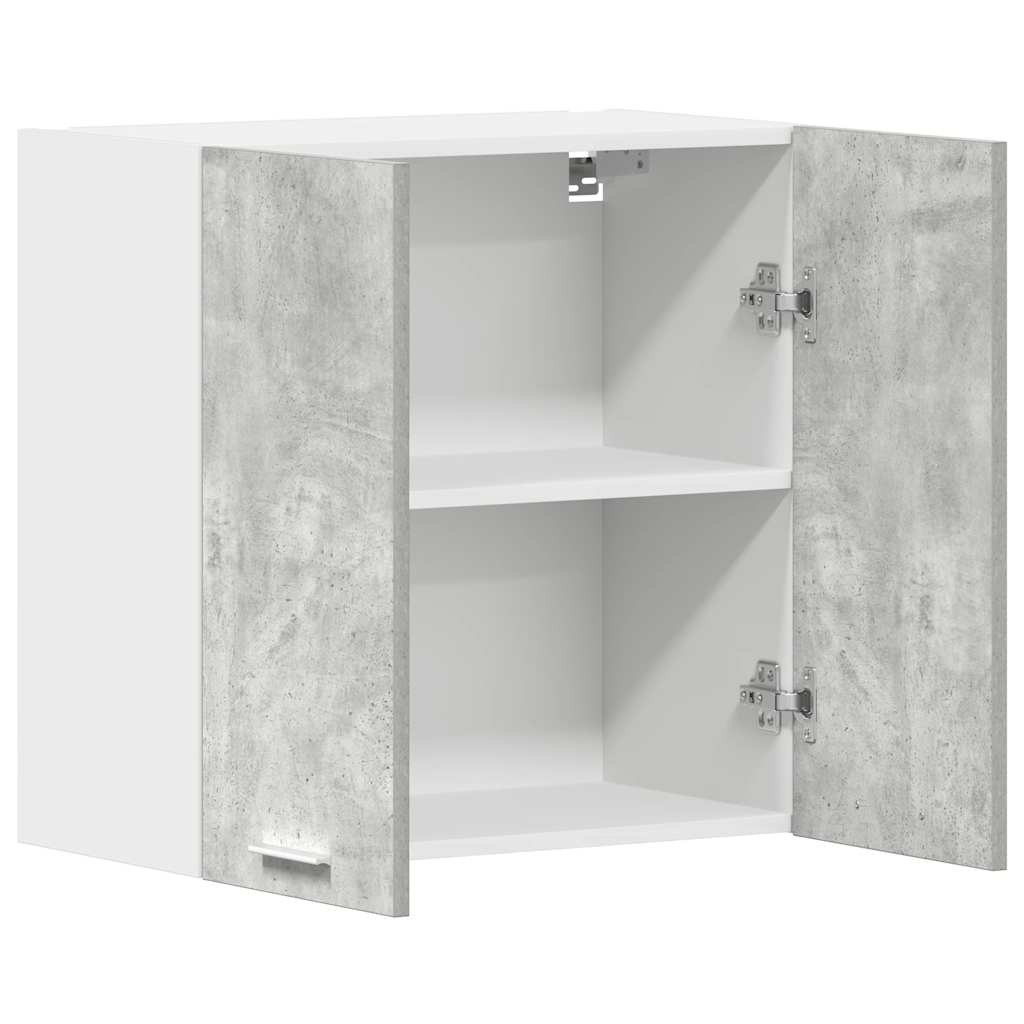 vidaXL Küchenwandschrank Betongrau 60x31x60 cm Holzwerkstoff