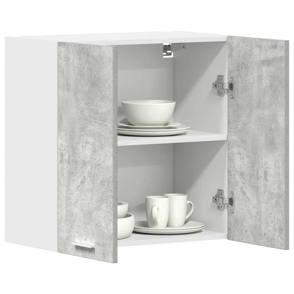 vidaXL Küchenwandschrank Betongrau 60x31x60 cm Holzwerkstoff