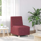 vidaXL Modulares Sofa ohne Armlehnen Burgunderrot 55 cm Stoff