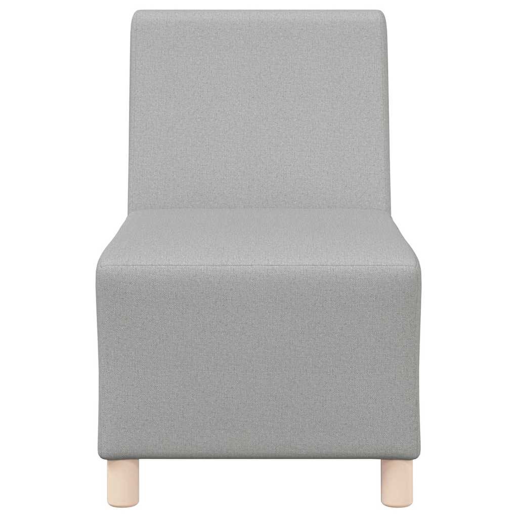 vidaXL Modulares Sofa ohne Armlehnen Himmelgrau 55 cm Stoff