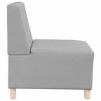 vidaXL Modulares Sofa ohne Armlehnen Himmelgrau 55 cm Stoff