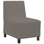 vidaXL | Modulares Armfreies Sofa | Hellgrau 55 x 74 x 82 cm Cordstoff