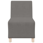 vidaXL | Modulares Armfreies Sofa | Hellgrau 55 x 74 x 82 cm Cordstoff