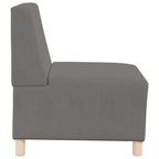 vidaXL | Modulares Armfreies Sofa | Hellgrau 55 x 74 x 82 cm Cordstoff
