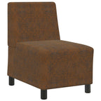 vidaXL | Sofa Stuhl | mit Kissen Braun 55 x 74 x 82 cm Faux Wildleder