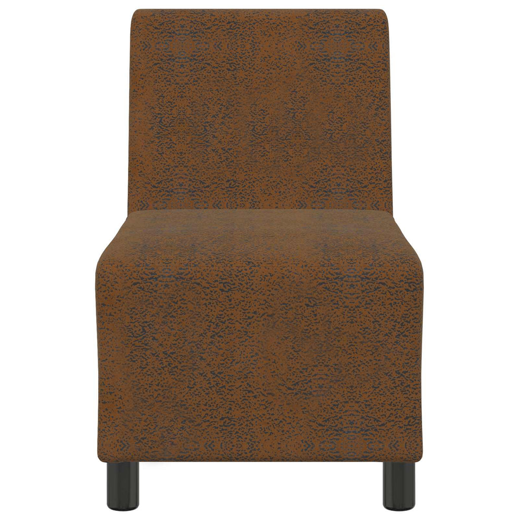 vidaXL | Sofa Stuhl | mit Kissen Braun 55 x 74 x 82 cm Faux Wildleder