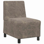 vidaXL Modulares Sofa ohne Armlehnen Dunkelgrau 55 cm Wildlederimitat
