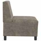 vidaXL Modulares Sofa ohne Armlehnen Dunkelgrau 55 cm Wildlederimitat