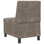 vidaXL Modulares Sofa ohne Armlehnen Dunkelgrau 55 cm Wildlederimitat