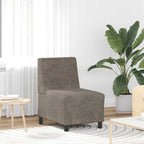 vidaXL Modulares Sofa ohne Armlehnen Dunkelgrau 55 cm Wildlederimitat