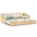 vidaXL Tagesbett Ausziehbar ohne Matratze IRUN 90x200cm