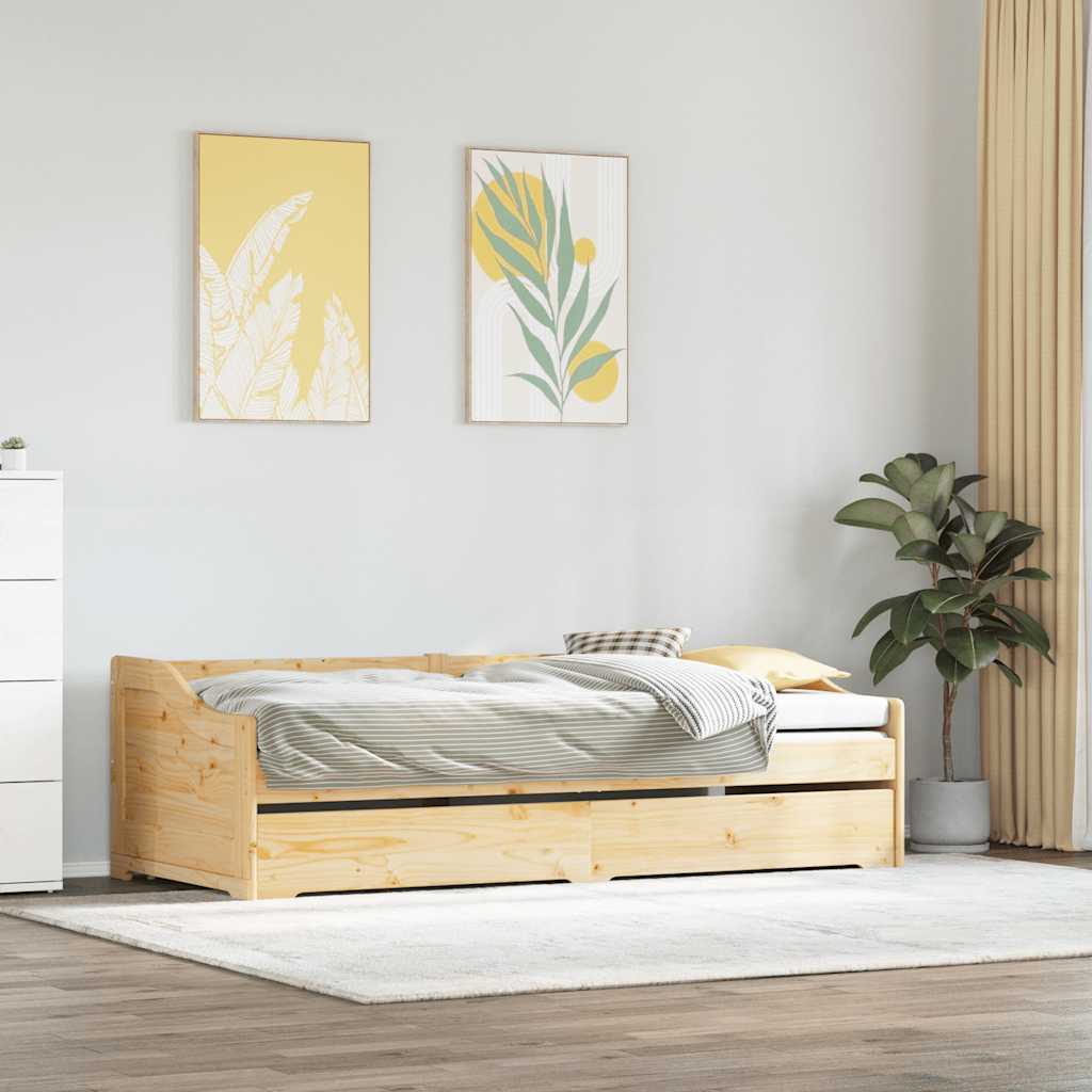 vidaXL Tagesbett Ausziehbar ohne Matratze IRUN 90x200cm