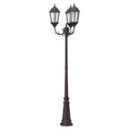 vidaXL Garten-Licht Bronze 61 x 53 x 235 cm Aluminium und Glas