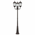 vidaXL Garten-Licht Bronze 61 x 53 x 235 cm Aluminium und Glas