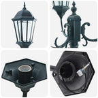 vidaXL Garten-Licht Vintage gebürstetes Grün 57 x 49 x 241 cm