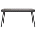 vidaXL Gartensofa-set mit Kissen 2 pcs Schwarz Poly-Rattan