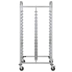 vidaXL Tablettwagen mit 32 GN-Behältern 75x55x162,5 cm Edelstahl