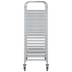 vidaXL Tablettwagen mit 32 GN-Behältern 75x55x162,5 cm Edelstahl