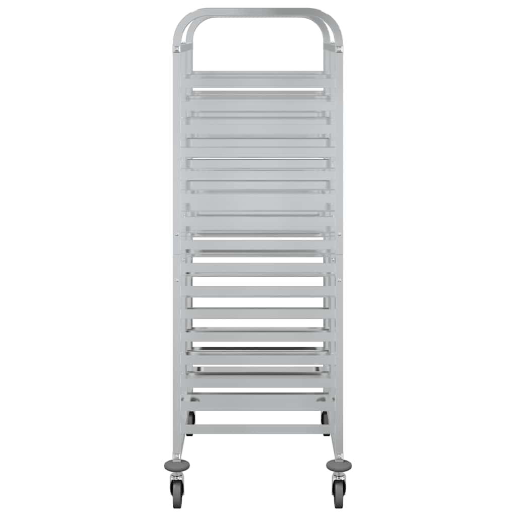 vidaXL Tablettwagen mit 32 GN-Behältern 75x55x162,5 cm Edelstahl