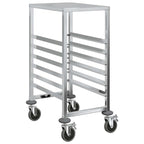 vidaXL Tablettwagen mit 6 GN-Behältern 39x55x87 cm Edelstahl
