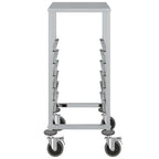vidaXL Tablettwagen mit 6 GN-Behältern 39x55x87 cm Edelstahl