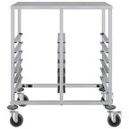 vidaXL Tablettwagen mit 12 GN-Behältern 75x55x87 cm Edelstahl