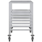 vidaXL Tablettwagen mit 12 GN-Behältern 75x55x87 cm Edelstahl
