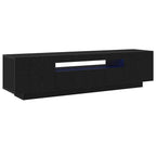 vidaXL TV-Schränk Schwarz 160 x 35 x 40 cm Holzwerkstoff