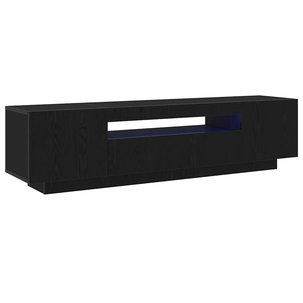 vidaXL TV-Schränk Schwarz 160 x 35 x 40 cm Holzwerkstoff