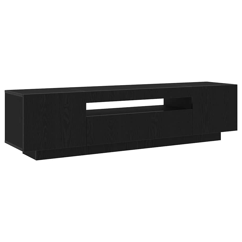 vidaXL TV-Schränk Schwarz 160 x 35 x 40 cm Holzwerkstoff