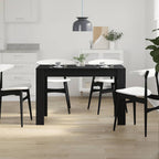vidaXL Esstisch Schwarz Eichen-Optik 120x60x76 cm Holzwerkstoff