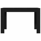 vidaXL Esstisch Schwarz Eichen-Optik 120x60x76 cm Holzwerkstoff