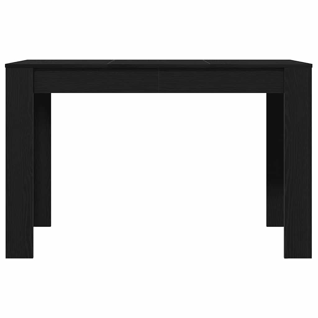 vidaXL Esstisch Schwarz Eichen-Optik 120x60x76 cm Holzwerkstoff