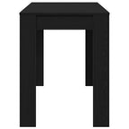 vidaXL Esstisch Schwarz Eichen-Optik 120x60x76 cm Holzwerkstoff
