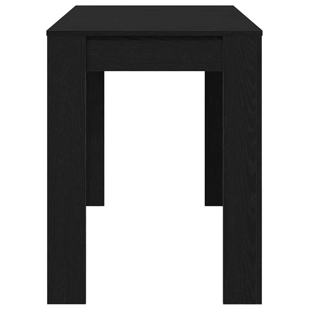 vidaXL Esstisch Schwarz Eichen-Optik 120x60x76 cm Holzwerkstoff