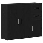 vidaXL Sideboard Schwarze Eiche 91 x 29,5 x 75 cm Holzwerkstoff