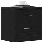 vidaXL Nachttische 2Stk. Schwarz Eichen-Optik 40x30x40cm Holzwerkstoff