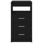 vidaXL Schubladenschrank Schwarz Eichen-Optik 40x50x76cm Holzwerkstoff