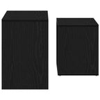 vidaXL Couchtische 2 Stk. Schwarz Eichen-Optik Holzwerkstoff