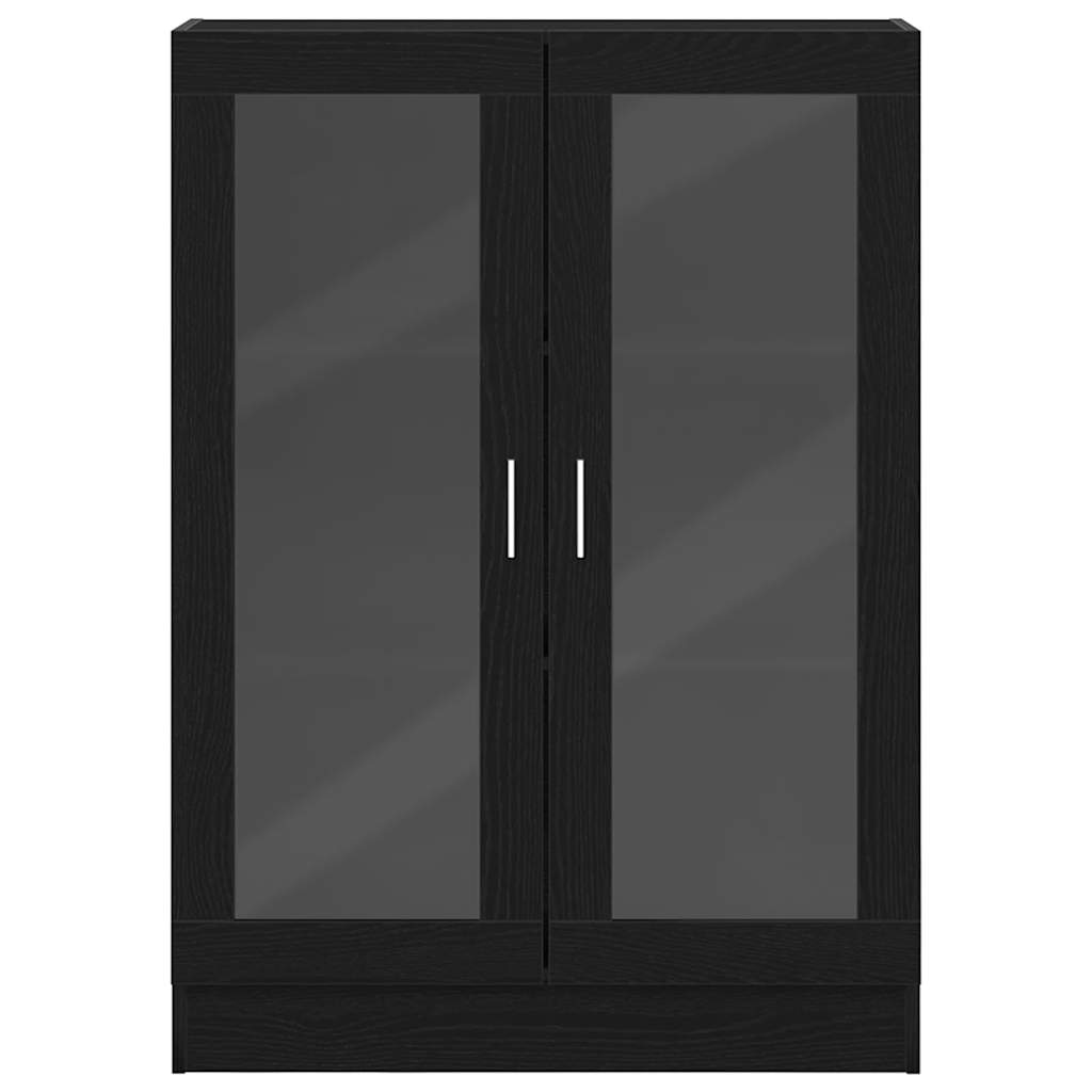 vidaXL Bücherschrank Schwarz Eichen-Optik 82,5x30,5x115 cm