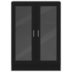 vidaXL Bücherschrank Schwarz Eichen-Optik 82,5x30,5x115 cm
