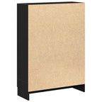 vidaXL Bücherschrank Schwarz Eichen-Optik 82,5x30,5x115 cm