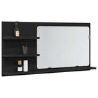 vidaXL Badezimmer-Spiegelschrank Schwarze Eiche 90 x 11 x 45 cm Holzwerkstoff