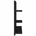 vidaXL Badezimmer-Spiegelschrank Schwarze Eiche 90 x 11 x 45 cm Holzwerkstoff