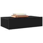 vidaXL TV-Schränke mit LED-Leuchten 2 Stk. Schwarze Eiche 60x35x15,5 cm