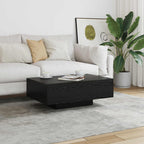 vidaXL Couchtisch Schwarz Eichen-Optik 85 x 55 x 31 cm