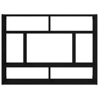 vidaXL Wandregal Schwarze Eiche 75 x 16 x 55 cm Holzwerkstoff